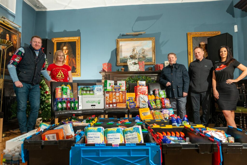 blue self storage donate food and essentials to Llanrumney Hall Community Trust pantry