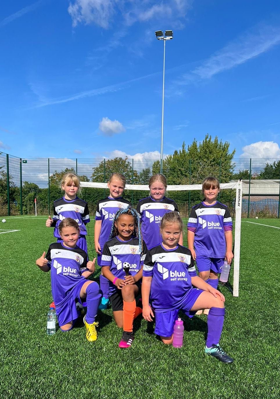 U8’s Cardiff Crusaders girls football team