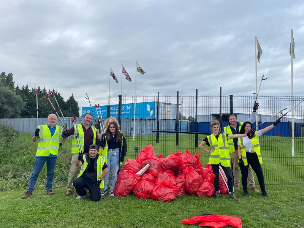 Litter-picking event in partnership with Keep Wales Tidy